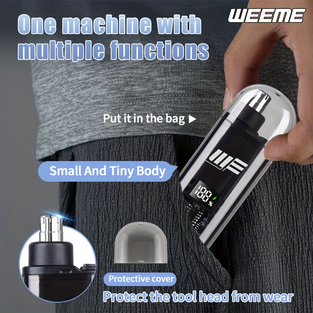 Tondeuse à poils de nez et oreilles – Rechargeable USB, étanche IPX7