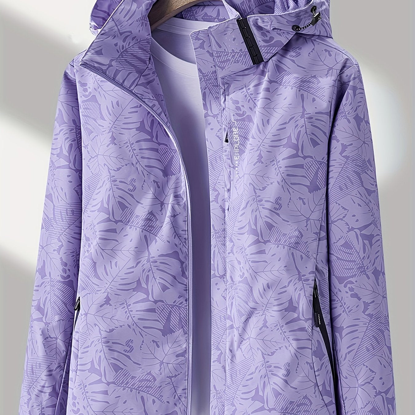 Veste de course en plein air pour femme – Coupe-vent &amp; imperméable avec capuche amovible