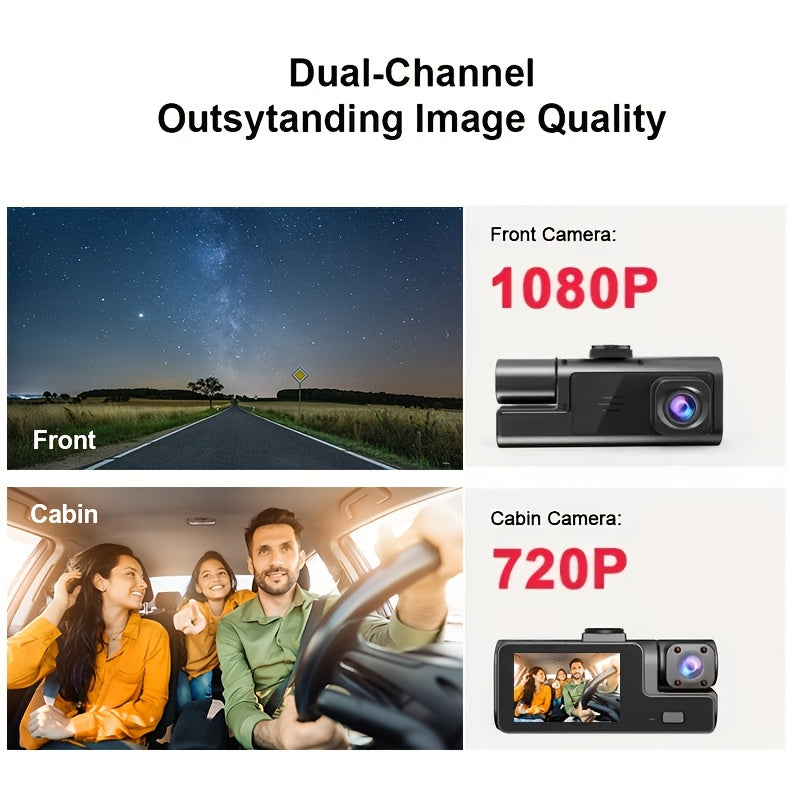 DashCam Voiture 3 Canaux – 1080P