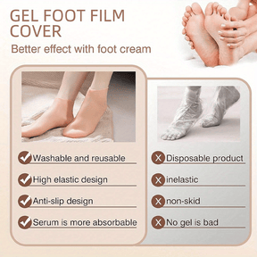 Chaussettes en Silicone Hydratantes & Protectrices pour les Pieds