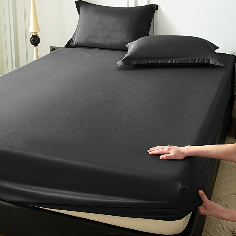 Conjunto de Roupa de Cama em Microfibra Macia e Respirável - Azul Escuro, Lavável na Máquina, Conforto para Todas as Estações com Design Aconchegante em Cor Sólida