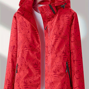 Veste de course en plein air pour femme – Coupe-vent &amp; imperméable avec capuche amovible