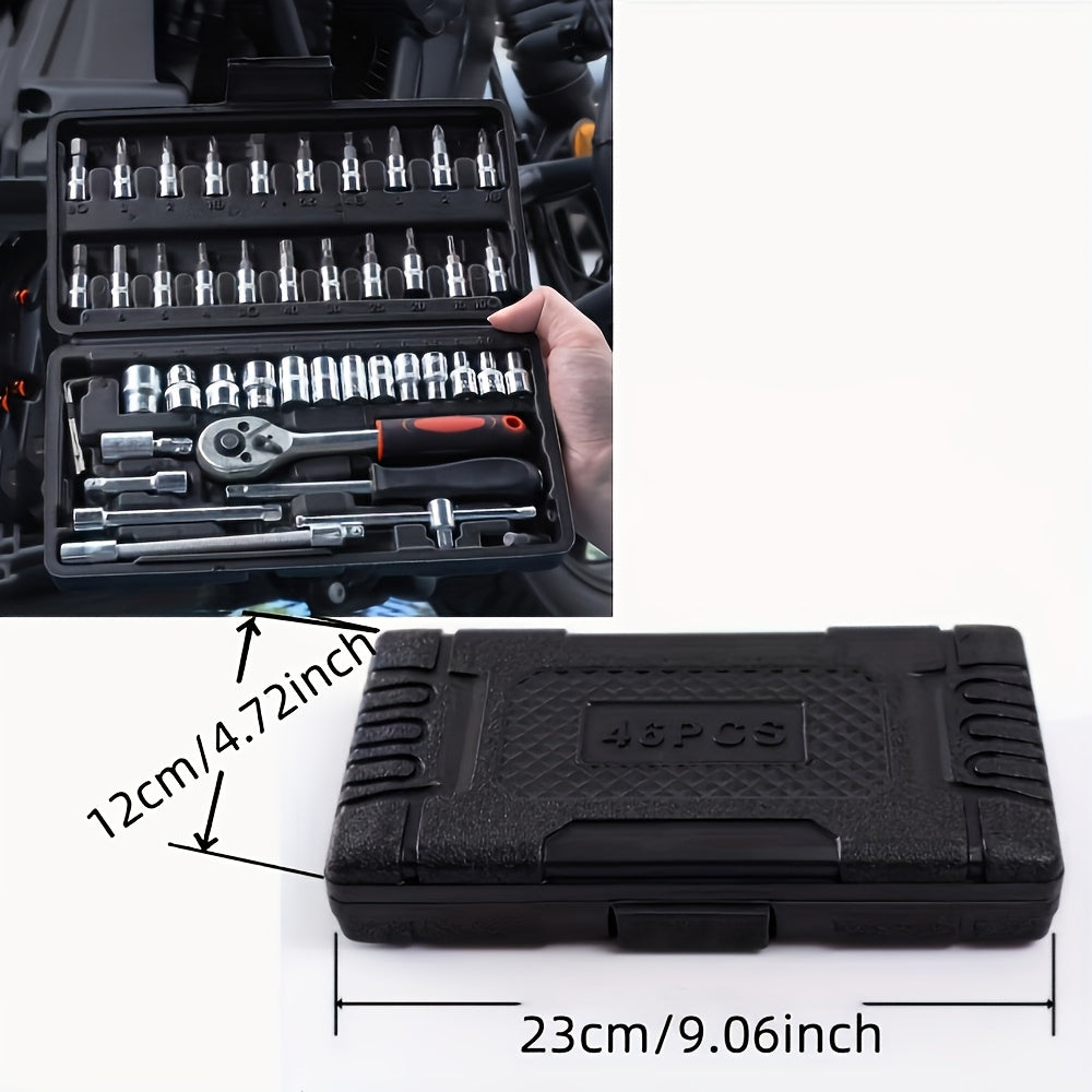 Conjunto de chave de 150 peças/46 peças - Chave de soquete durável para reparos de carros e casa, inclui caixa de armazenamento premium. Produtos de alta venda, bem-vindos a comprar, parabéns pela sua compra!