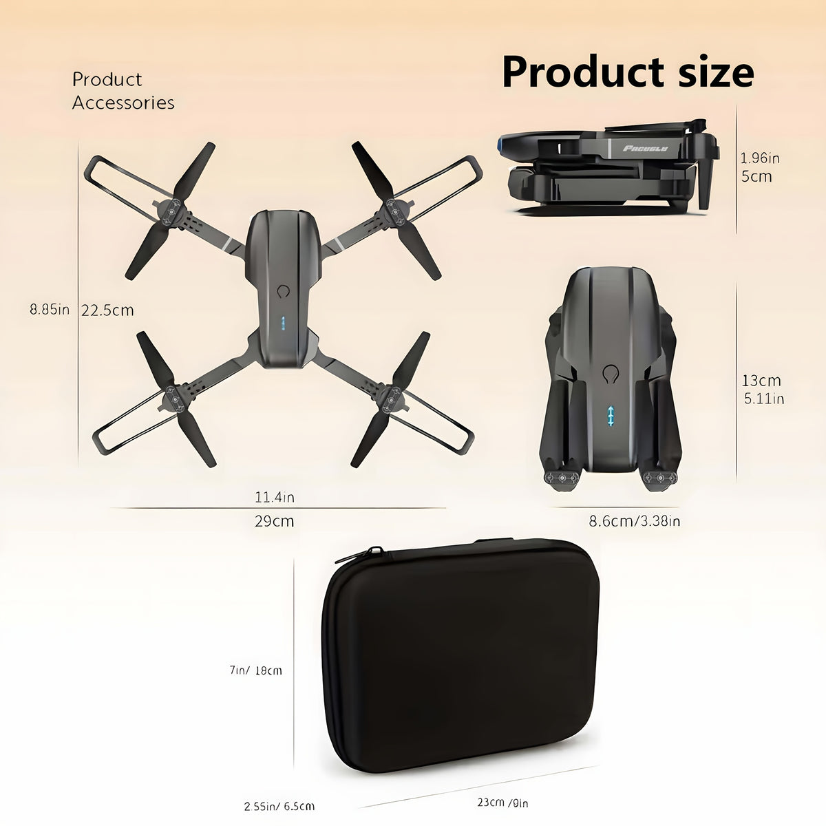 O Drone E99 Possui Duas Câmeras, Suporte Wi-Fi, Controlo por Aplicação e Posicionamento por Fluxo Óptico com Manutenção de Altitude, O que o Torna Perfeito para Iniciantes. Tem Carregamento USB, Opções para Duas ou Três Baterias e é um Quadricóptero Remot
