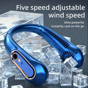 Mini Ventilateur Portable Sans Lame pour le Cou – Rechargeable, 3 Vitesses, Léger et Silencieux