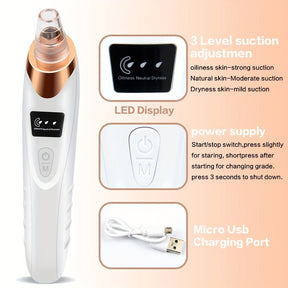 Extracteur de points noirs électrique USB 4 en 1
