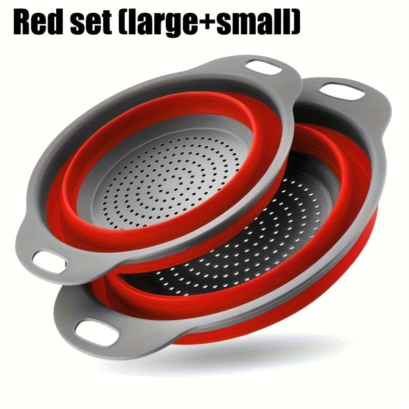 Panier Égouttoir Pliable en Silicone – Lavage et Égouttage de Fruits & Légumes
