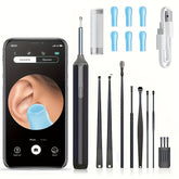 Nettoyeur d’Oreille Intelligent Sans Fil – Otoscope HD 1080P avec Caméra et LED