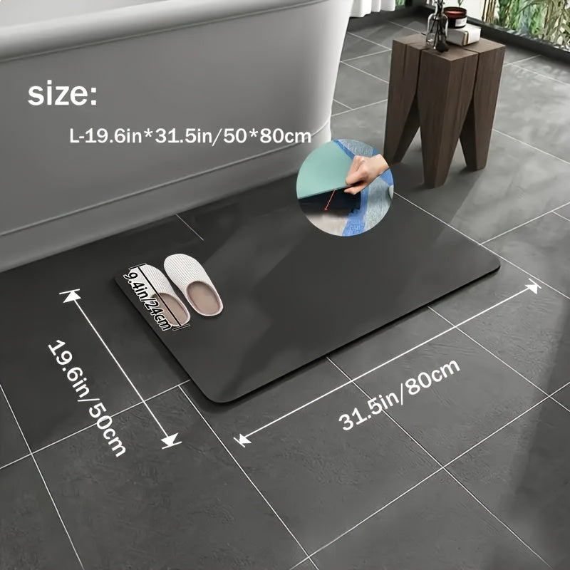 Tapis de Bain en Terre Diatomée Super Absorbant