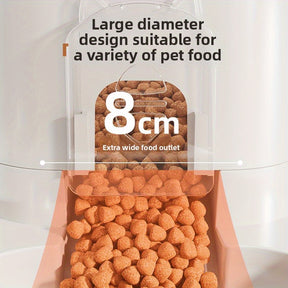 Dispensador de Água Automático para Gatos e Cães com Bacia de Alimentação Integrada - Capacidade de 1-10L, Sem Necessidade de Pilhas, Design Moderno Branco para Limpeza Fácil e Hidratação - Solução Durável para Hidratação de Animais de Estimação, Alimenta