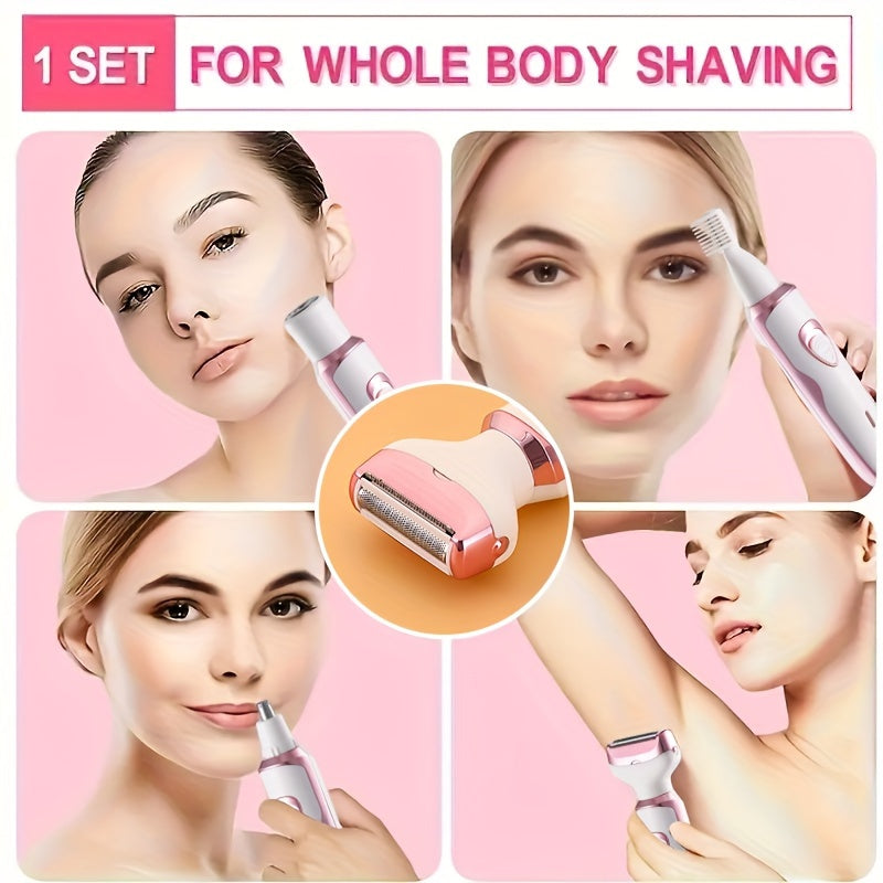 Épilateur Féminin Électrique Rechargeable 4 en 1 – Praticité et Beauté au Quotidien