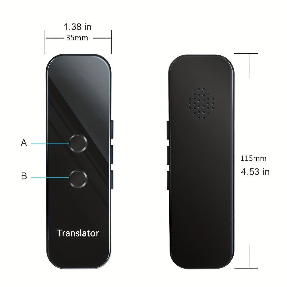 Tradutor de Línguas Inteligente Portátil com BT para Viagens, Aprendizado e Negócios - 1 unidade