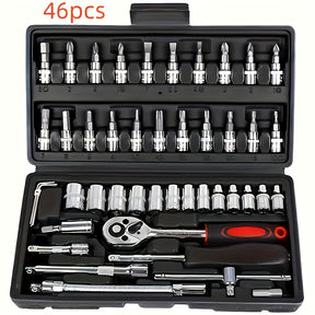 Conjunto de chave de 150 peças/46 peças - Chave de soquete durável para reparos de carros e casa, inclui caixa de armazenamento premium. Produtos de alta venda, bem-vindos a comprar, parabéns pela sua compra!